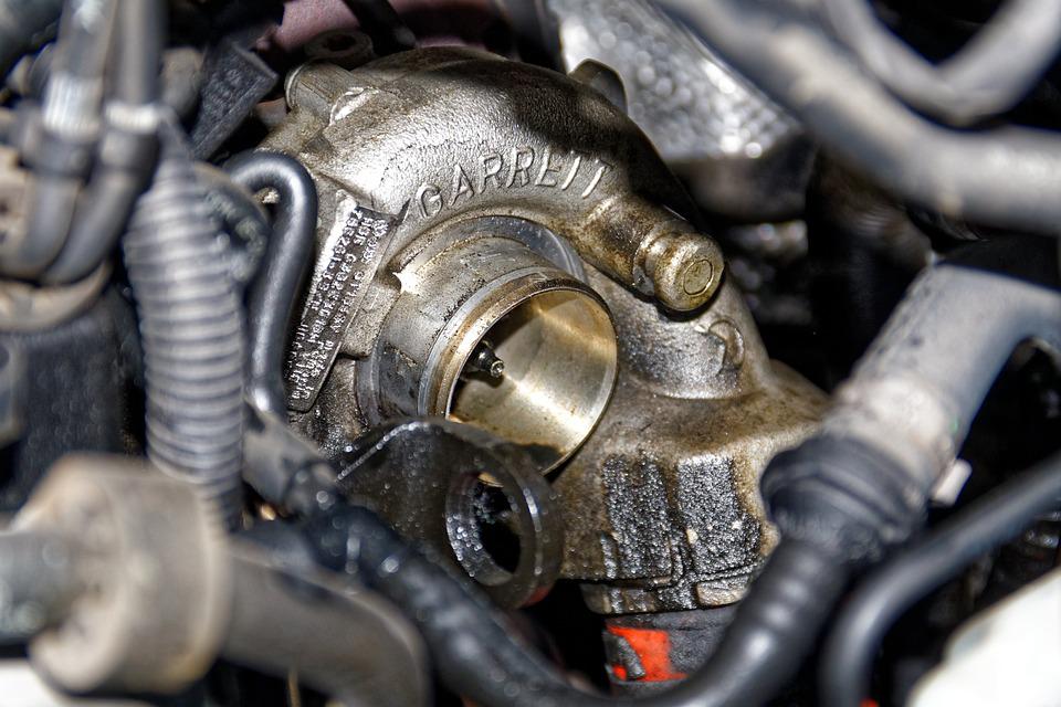 Motor diésel con corrosión